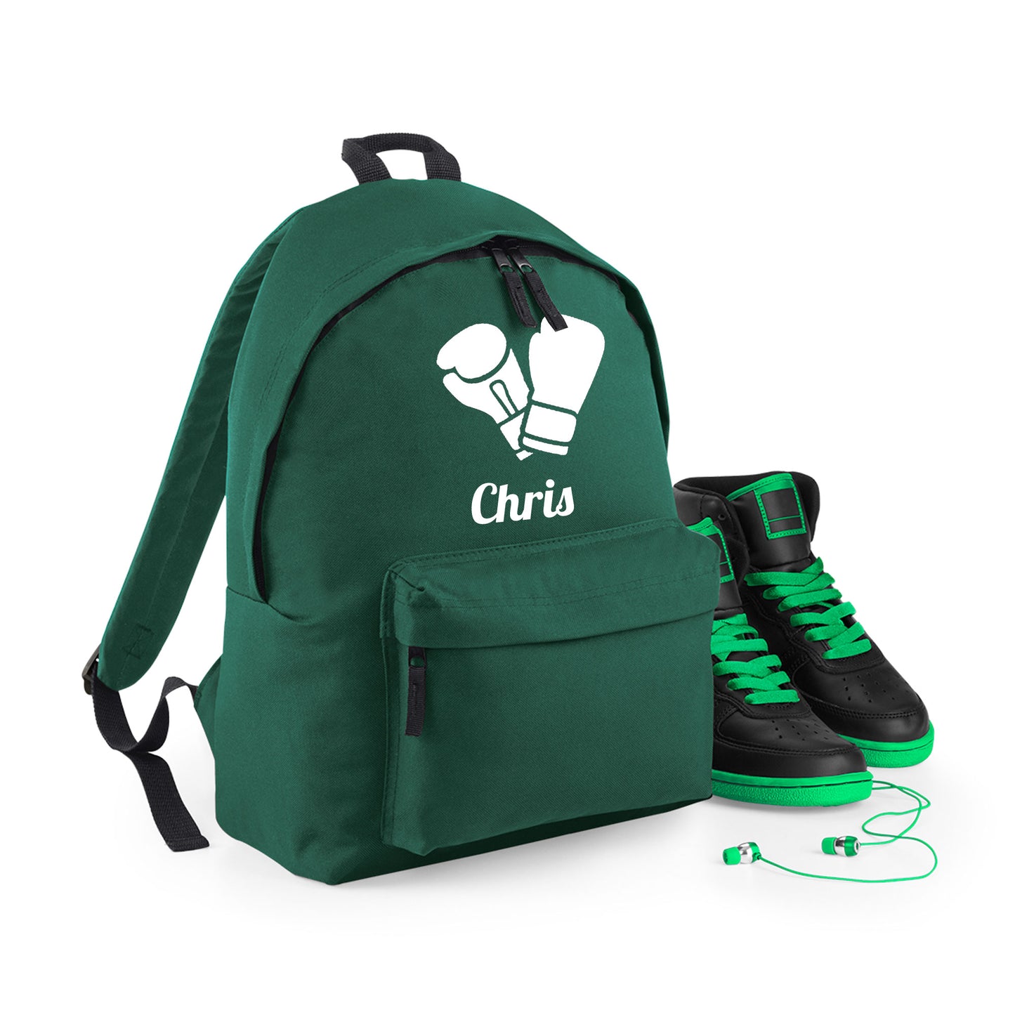 Personalised Boxing Gloves Backpack, Kids Rucksack with Name