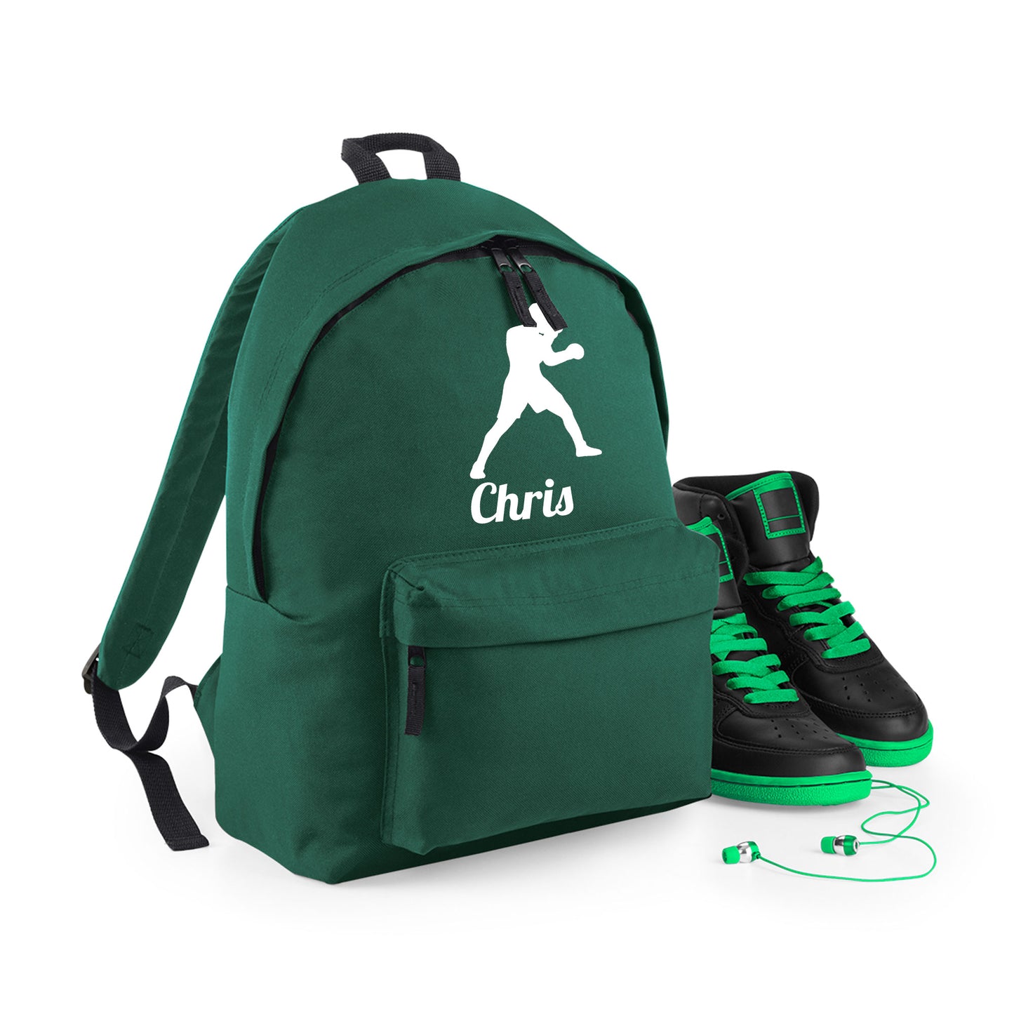 Personalised Boxer Design Backpack, Kids Rucksack Bag with Name