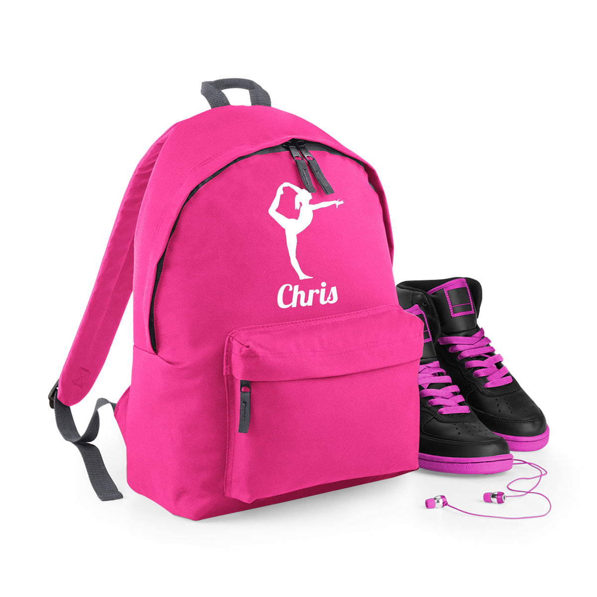 Personalised Gymnast Backpack | Kids School Bag with Name