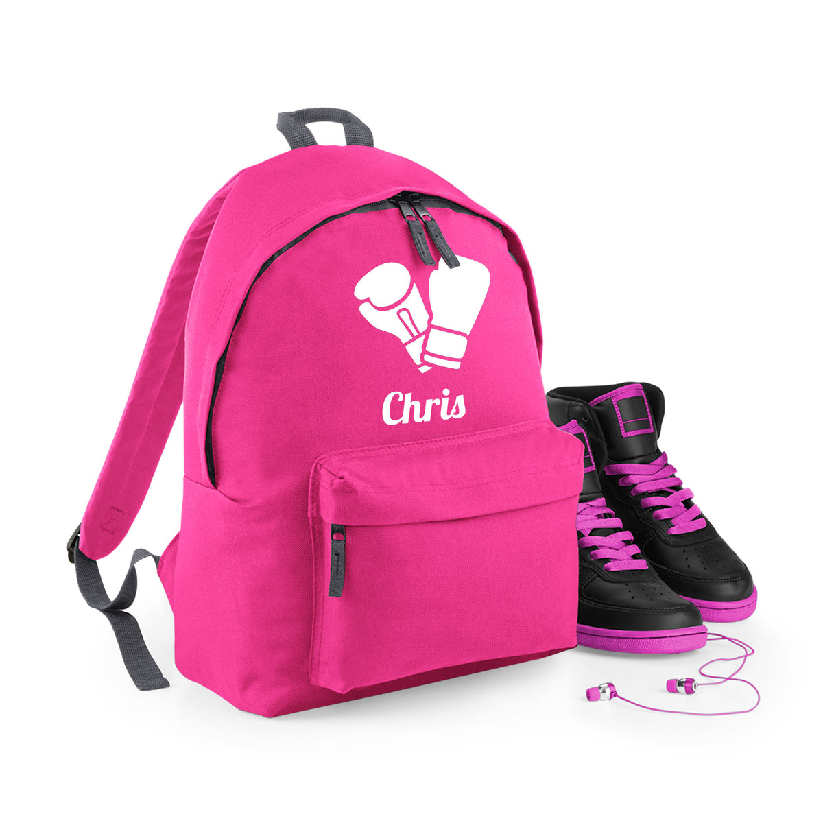 Personalised Boxing Gloves Backpack | Kids School Bag with Name
