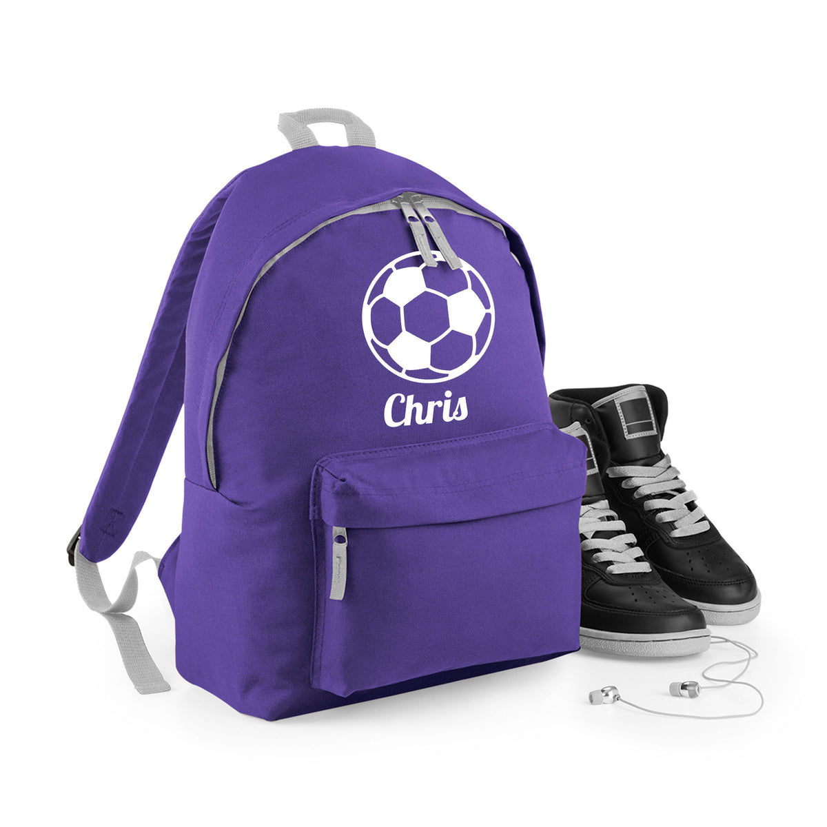 Personalised Football Backpack | Kids School Bag with Name