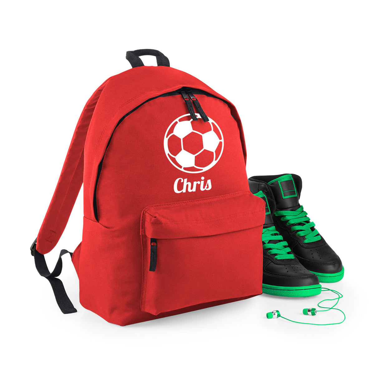 Personalised Football Backpack | Kids School Bag with Name