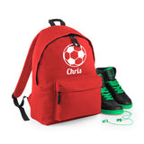 Personalised Football Backpack | Kids School Bag with Name