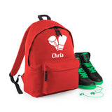 Personalised Boxing Gloves Backpack | Kids School Bag with Name
