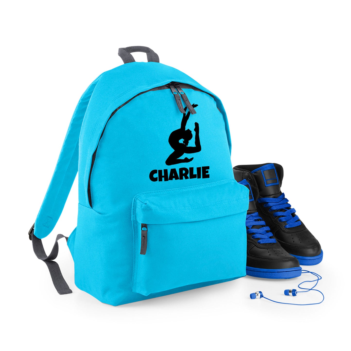 Personalised Backpack Bag with Name & Design Options Dancer Gymnastic etc