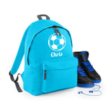 Personalised Football Backpack | Kids School Bag with Name