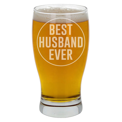 Best Husband Ever Engraved Beer Pint Glass and/or Coaster Set  - Always Looking Good -   gift for him