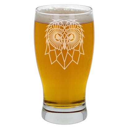 Cute Owl Engraved Beer Pint Glass  - Always Looking Good -   