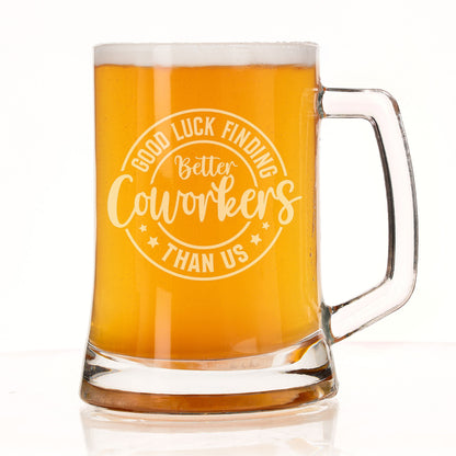 Employee Leaving Gift - Personalised Beer Glass for Colleagues