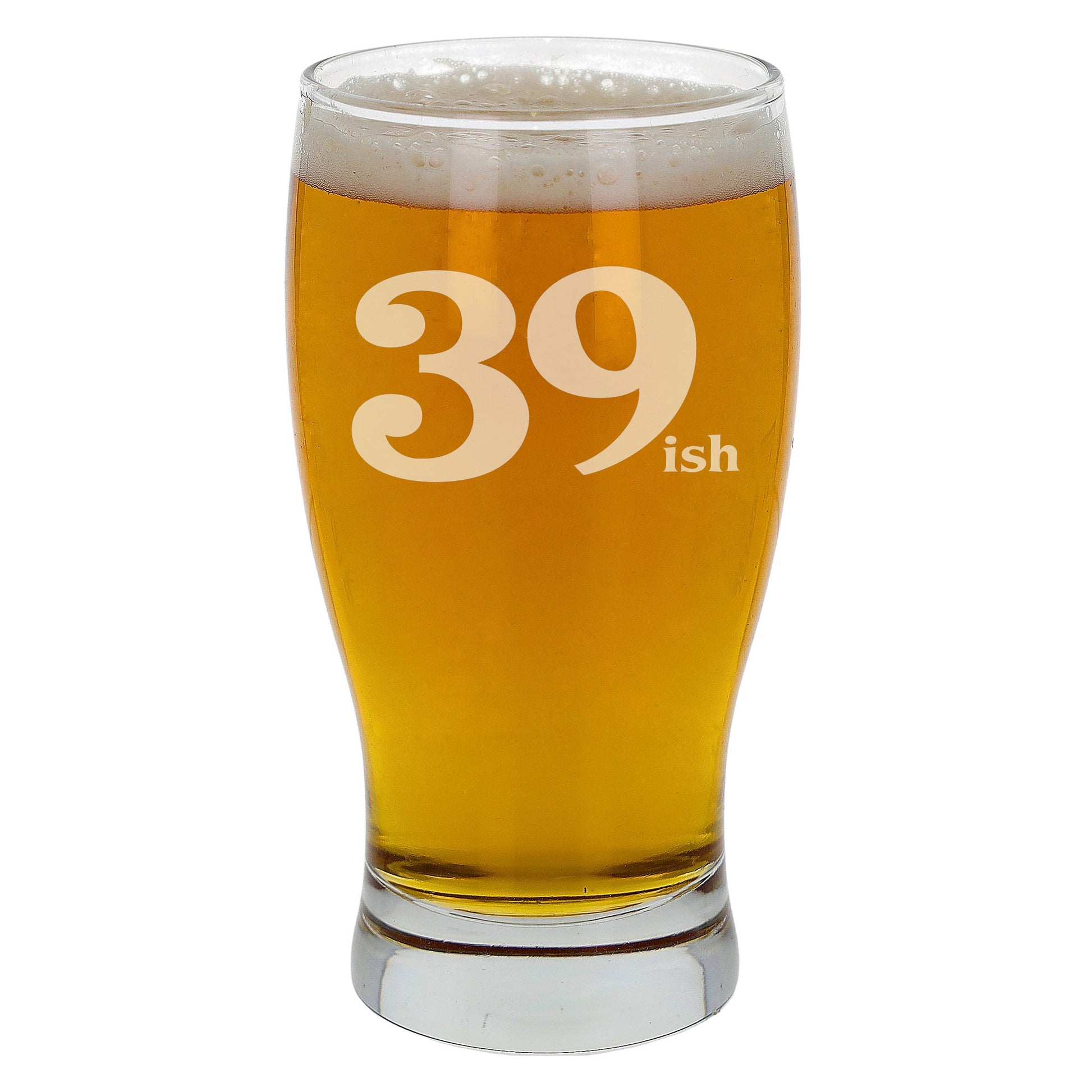 39ish Pint Glass and/or Coaster Set  - Always Looking Good -   