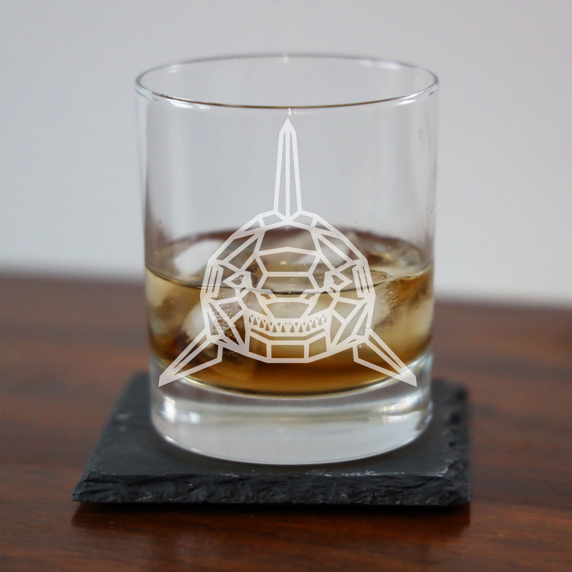 Shark Engraved Whisky Glass  - Always Looking Good -   