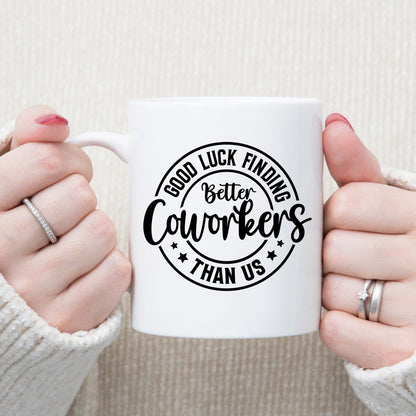 Better Coworker Ceramic Mug &/or Coaster Gift Set – Funny Leaving & Good Luck Present