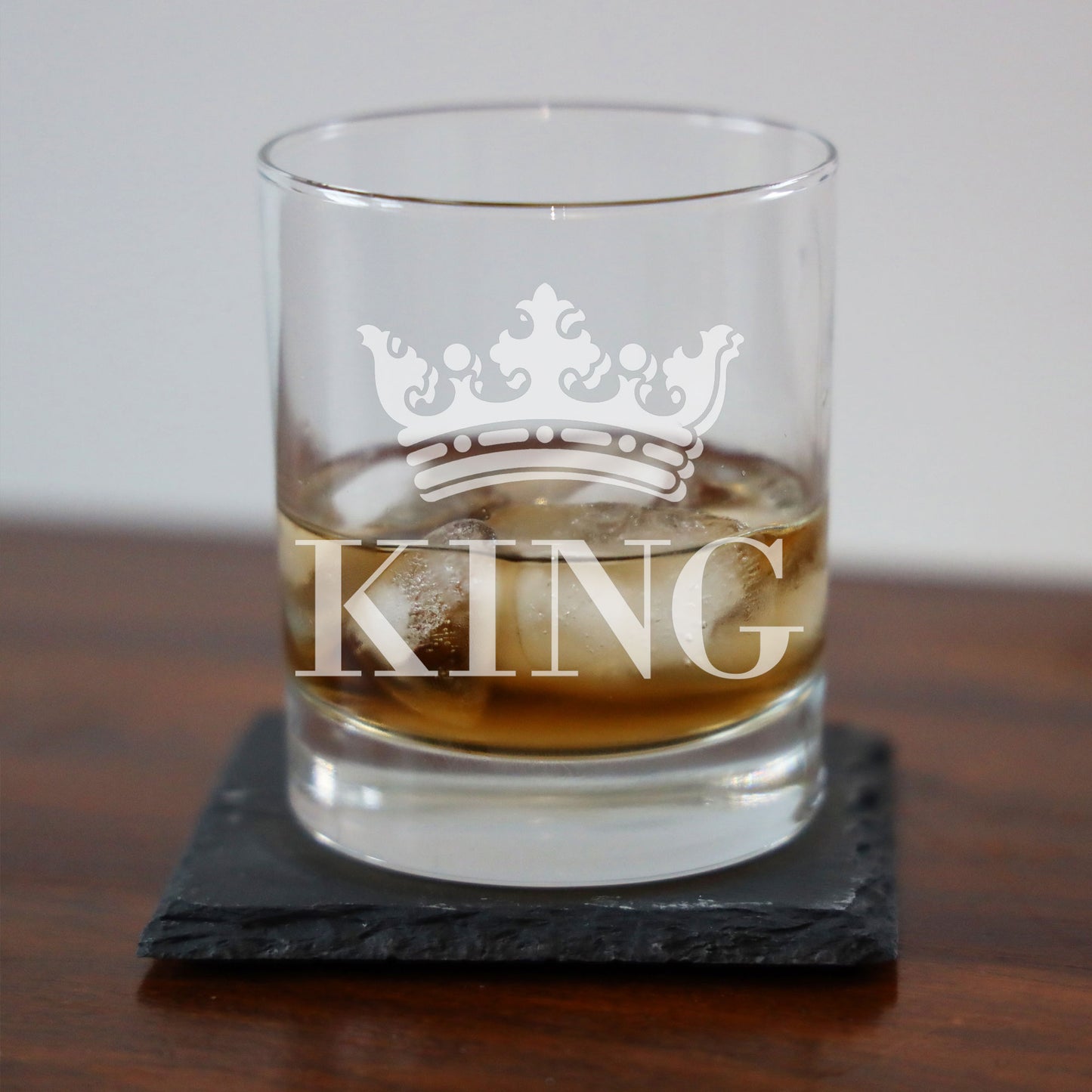 King Engraved Whisky Glass  - Always Looking Good -   