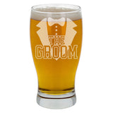 The Groom Engraved Beer Glass and/or Coaster Set  - Always Looking Good -   