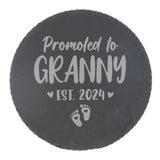 Pregnancy Announcement Gift “Promoted To......” Engraved Whisky Glass