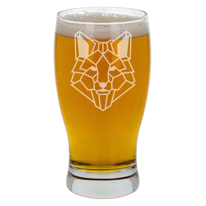 Fox Engraved Beer Glass  - Always Looking Good -   