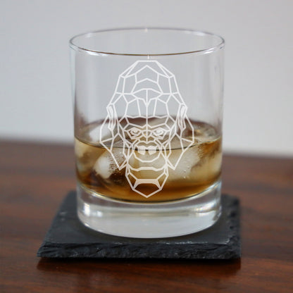 Gorilla Engraved Whisky Glass  - Always Looking Good -   