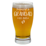 Promoted To Engraved Pint Glass – Baby Announcement Gift