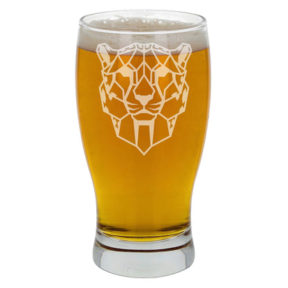 Cheetah Engraved Beer Pint Glass  - Always Looking Good -   