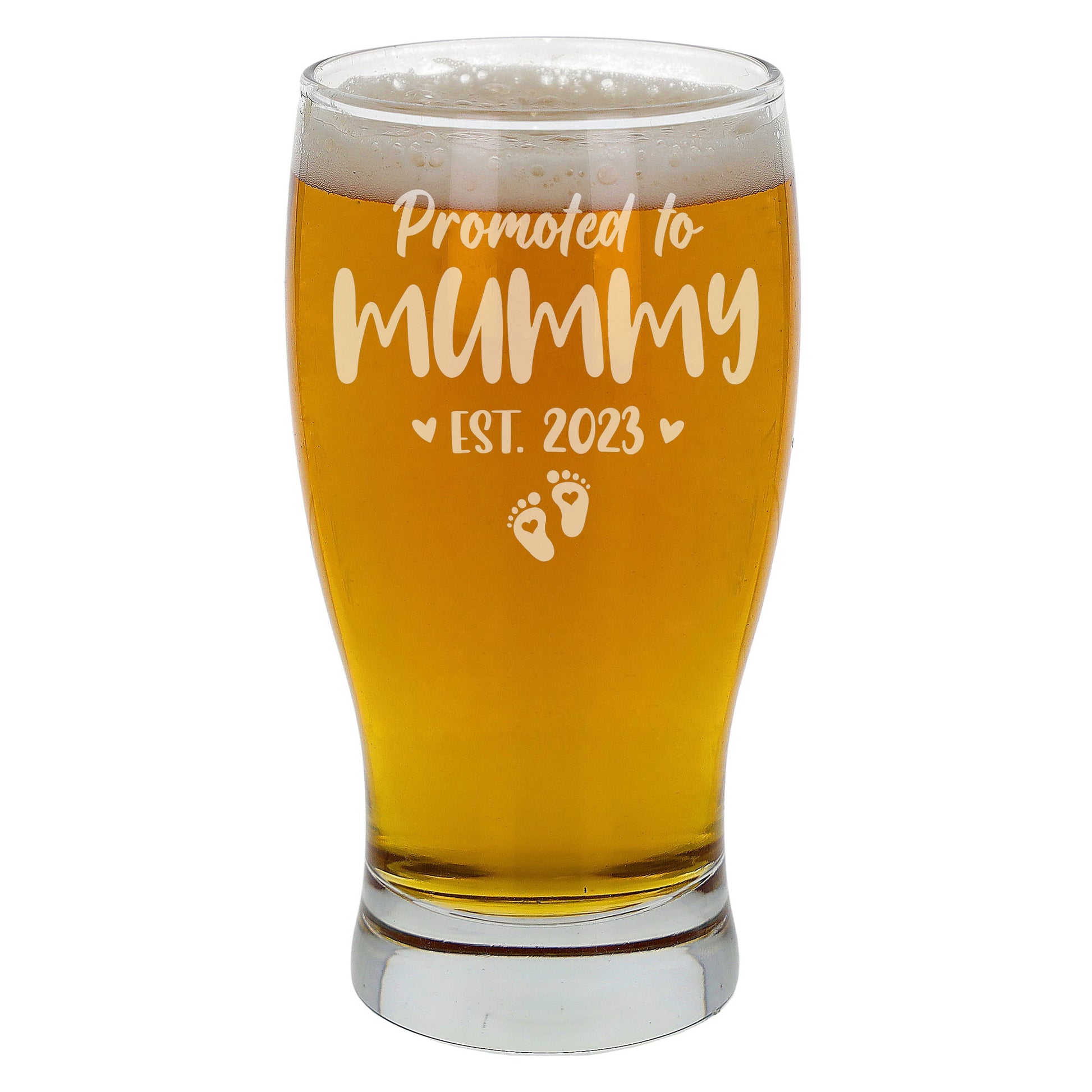 Promoted To Mummy Engraved Pint Glass  - Always Looking Good -   