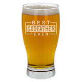 Best Godfather Ever Engraved Beer Pint Glass  - Always Looking Good -   