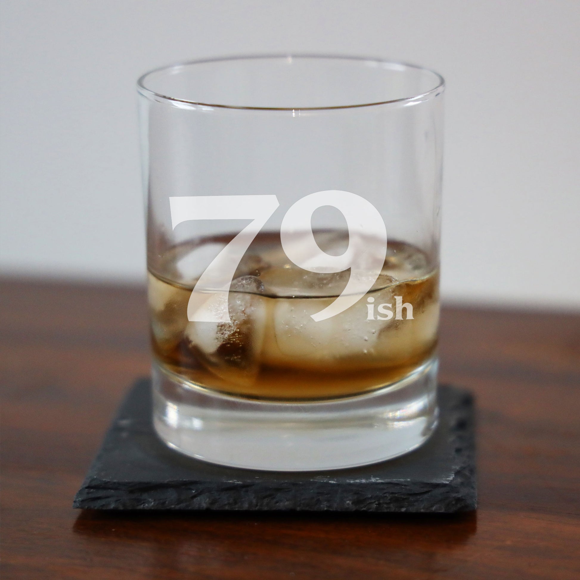 79ish Whisky Glass and/or Coaster Set  - Always Looking Good -   