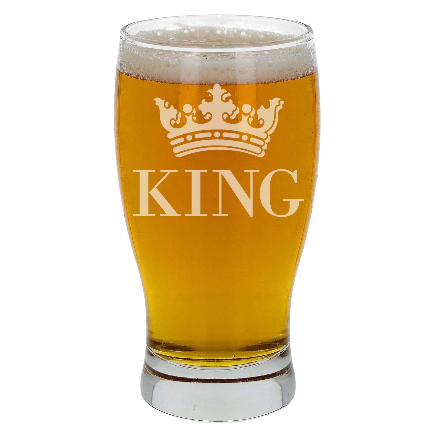 King Engraved Pint Glass  - Always Looking Good -   