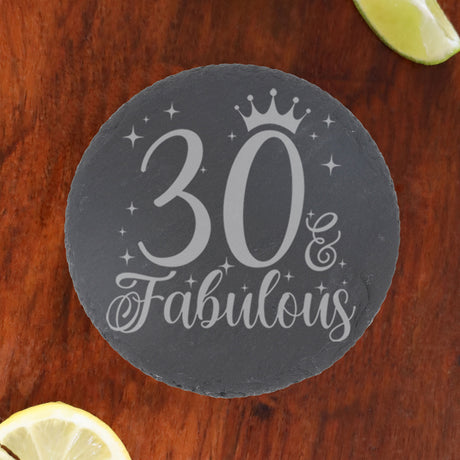 AGE & Fabulous Gifts - (18-100) Age Engraved Champagne Glass and/or Coaster
  - Always Looking Good - Glass & Square Coaster Set  