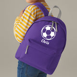 Personalised Football Backpack | Kids School Bag with Name
