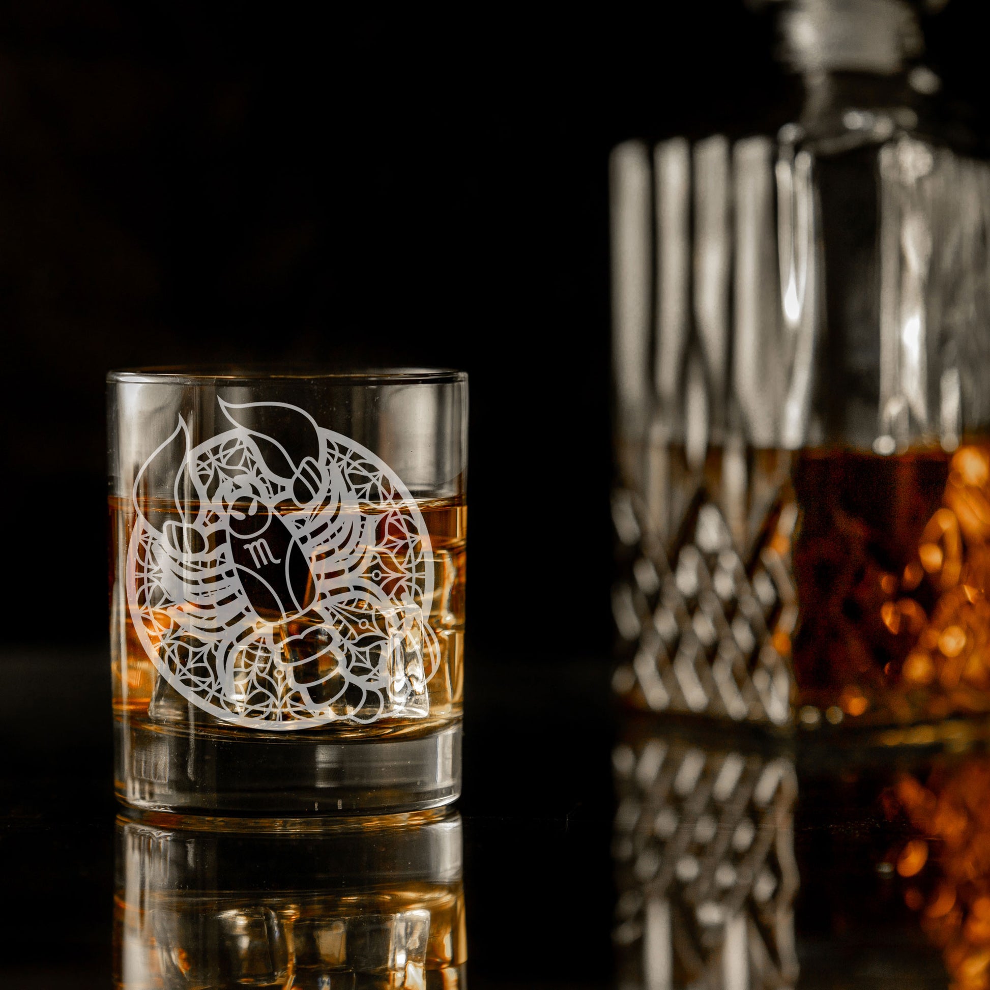 Scorpio Engraved Whisky Glass  - Always Looking Good -   