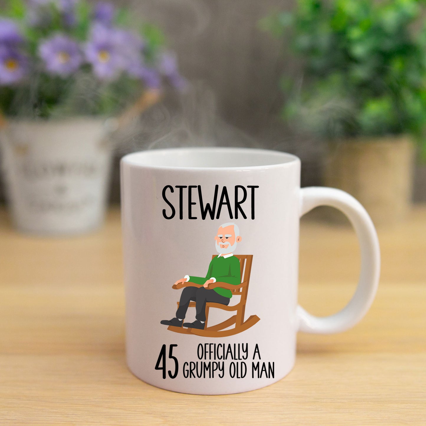 45 Officially A Grumpy Old Man Mug and/or Coaster Gift  - Always Looking Good -   