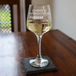 “Hangover Loading” Engraved Novelty Wine Glass with Name
