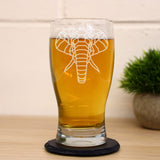 Elephant Engraved Beer Pint Glass  - Always Looking Good -   