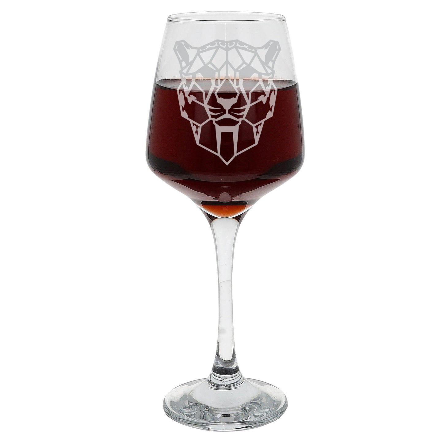 Cheetah Engraved Wine Glass  - Always Looking Good -   