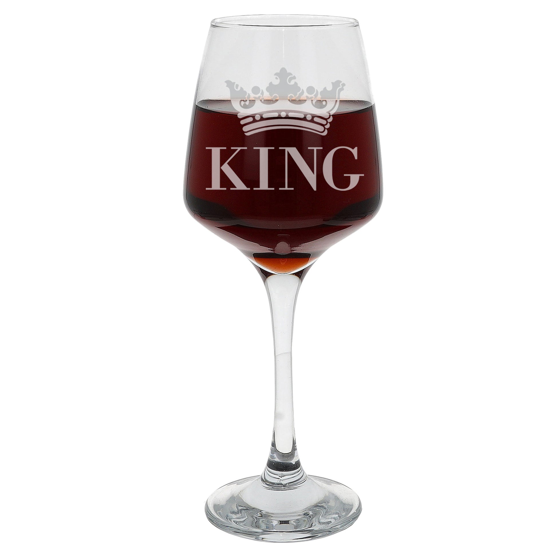 King Engraved Wine Glass  - Always Looking Good -   