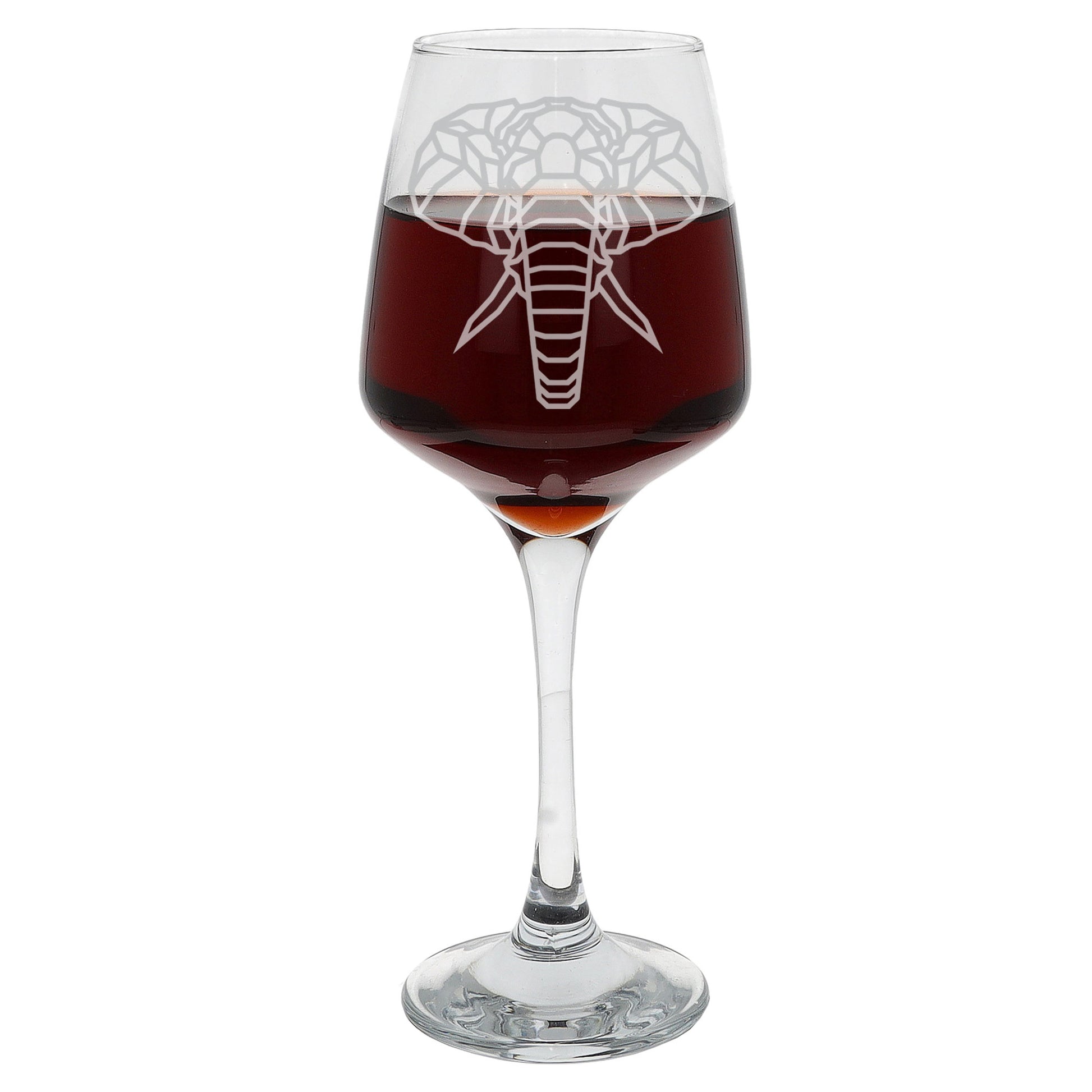 Elephant Engraved Wine Glass  - Always Looking Good -   