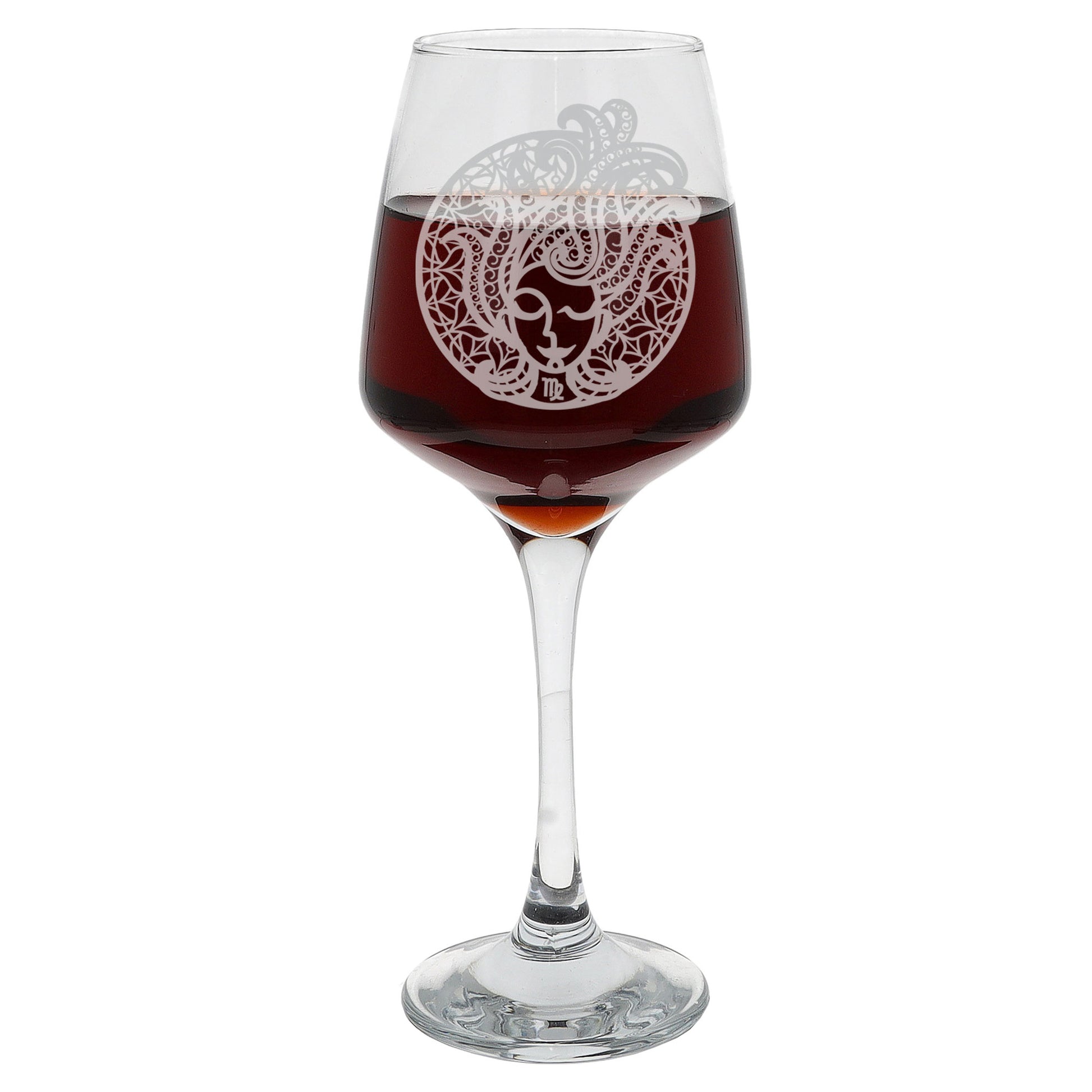 Virgo Zodiac Engraved Wine Glass  - Always Looking Good -   