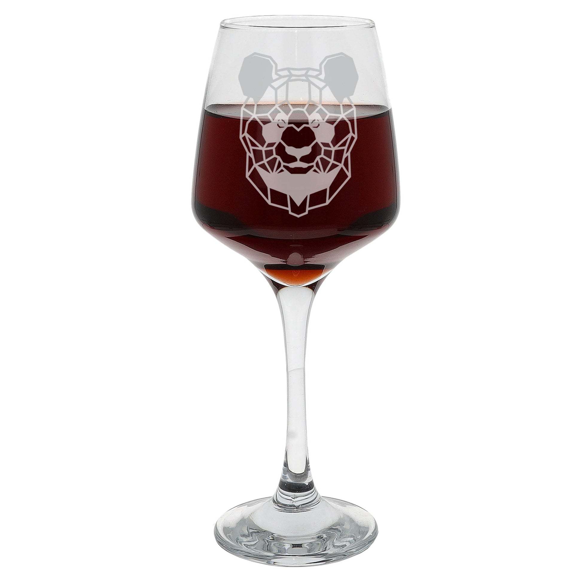 Panda Engraved Wine Glass  - Always Looking Good -   