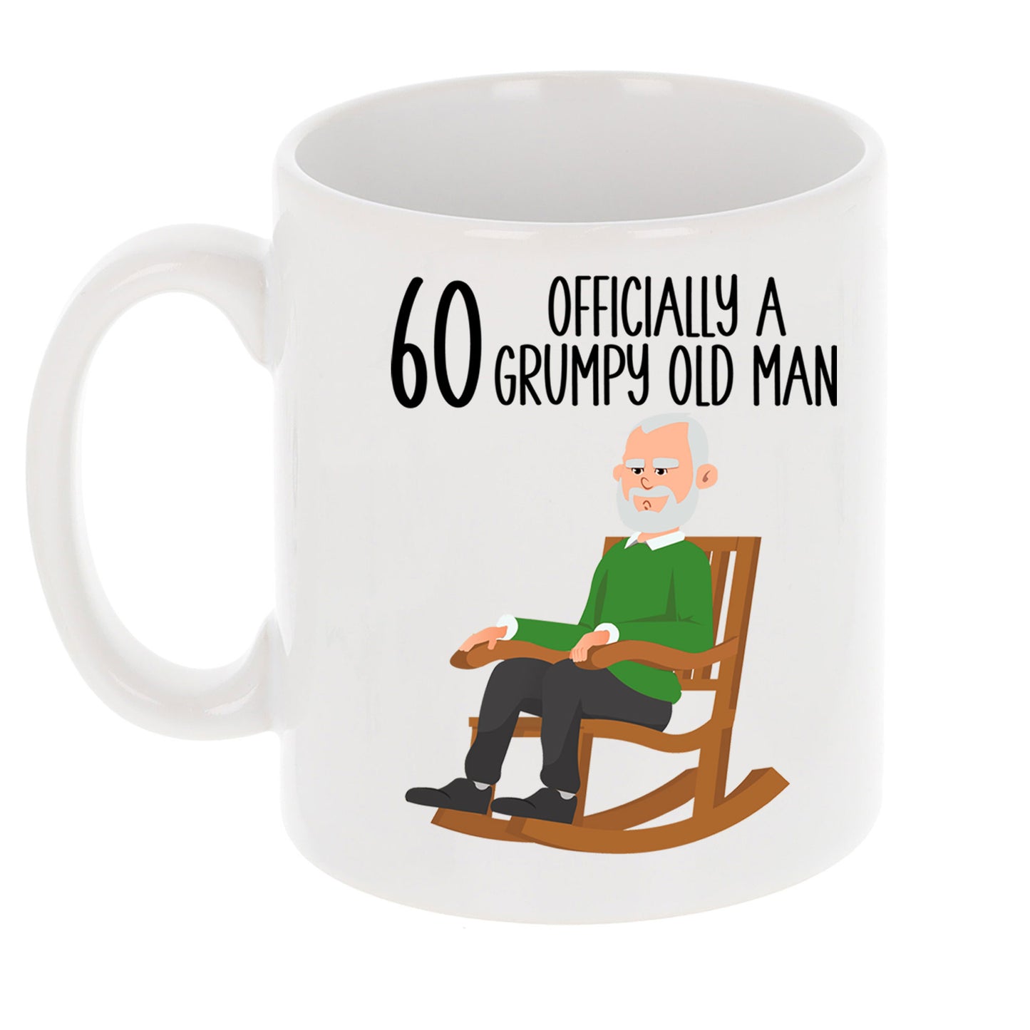 60 Officially A Grumpy Old Man Mug and/or Coaster Gift  - Always Looking Good -   