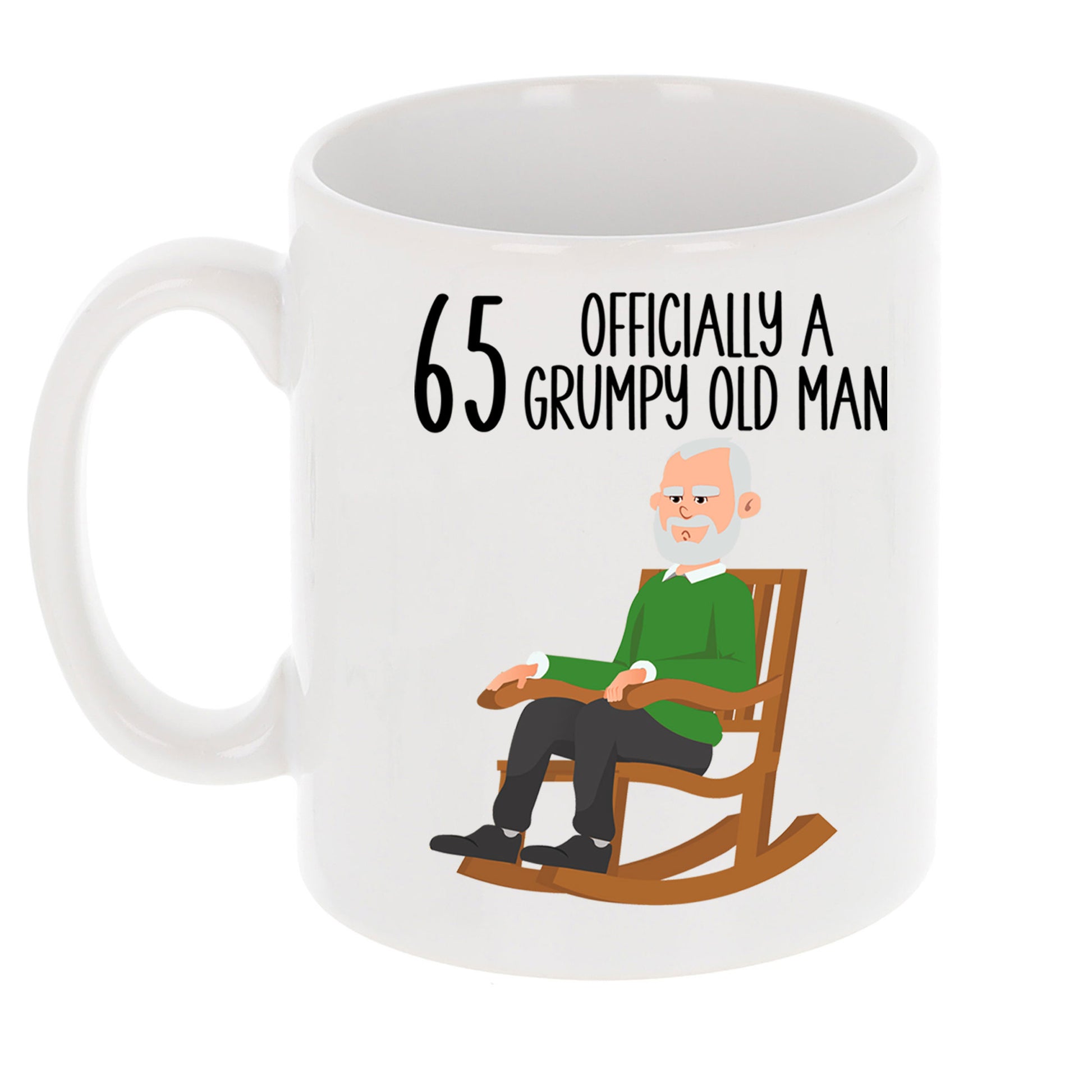 65 Officially A Grumpy Old Man Mug and/or Coaster Gift  - Always Looking Good -   