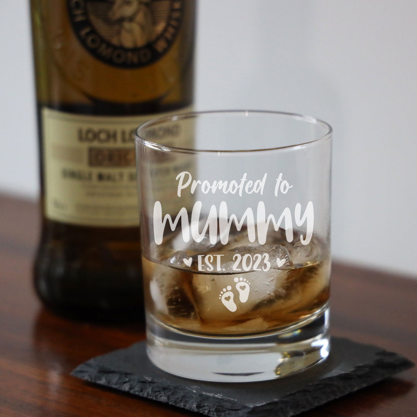 Promoted To Mummy Engraved Whisky Glass  - Always Looking Good -   