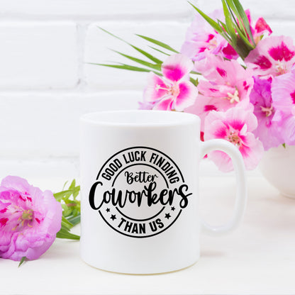 Better Coworker Ceramic Mug &/or Coaster Gift Set – Funny Leaving & Good Luck Present