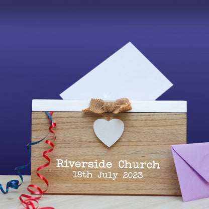 Personalised Gay Wedding Card White & Wooden Memory Box MRS & MRS  - Always Looking Good -   