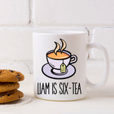 I Am Six-Tea Personalised 60th Birthday Ceramic Mug – Funny Gift for Tea Lovers