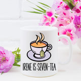 I Am Seven-Tea Personalised 70th Birthday Ceramic Mug – Funny Gift for Tea Lovers