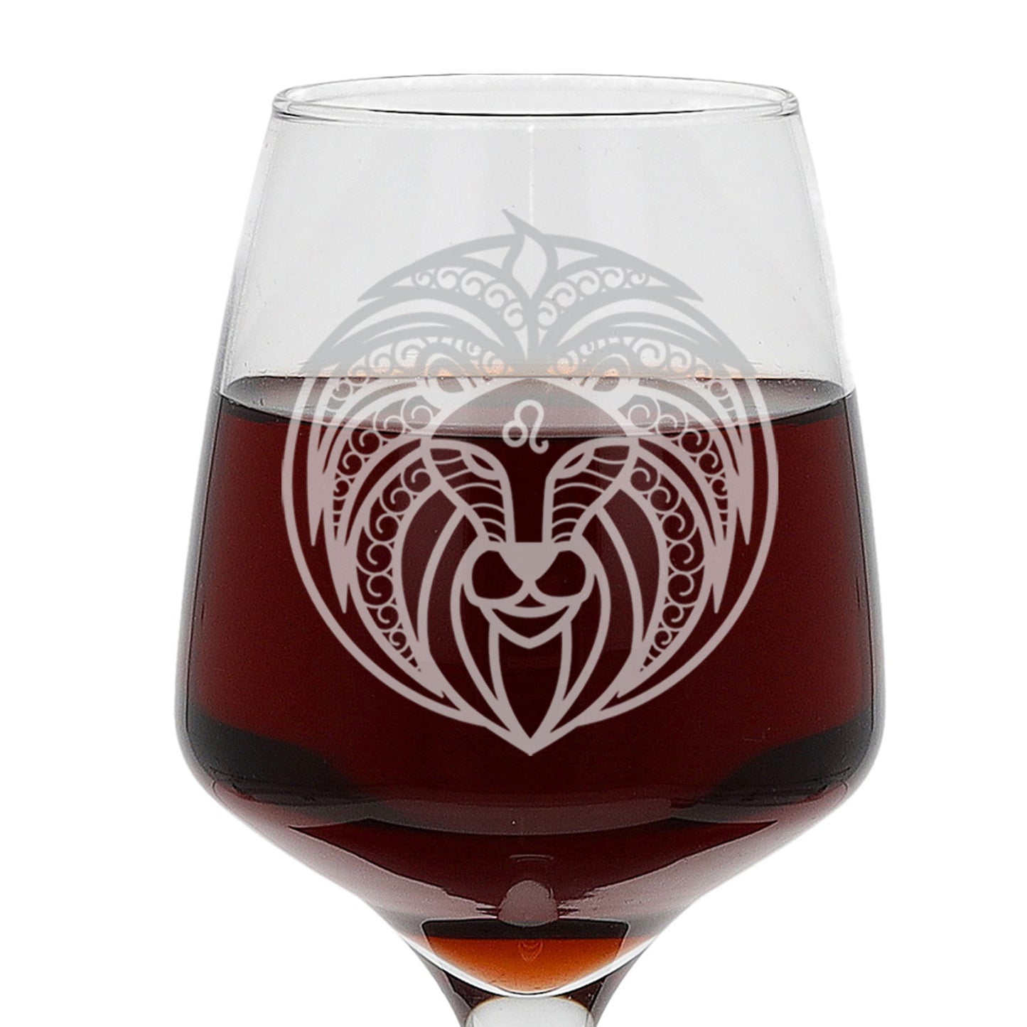 Leo Zodiac Engraved Wine Glass  - Always Looking Good -   