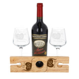 Wine Glass Gift Set For Wedding Anniversary, Engraved Any Year