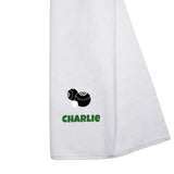 Personalised Lawn Bowls Towel – Tri-Fold with Name & Carabiner Clip
