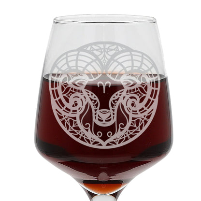 Starsign Zodiac Engraved Wine Glass and/or Slate Coaster for all birthdays