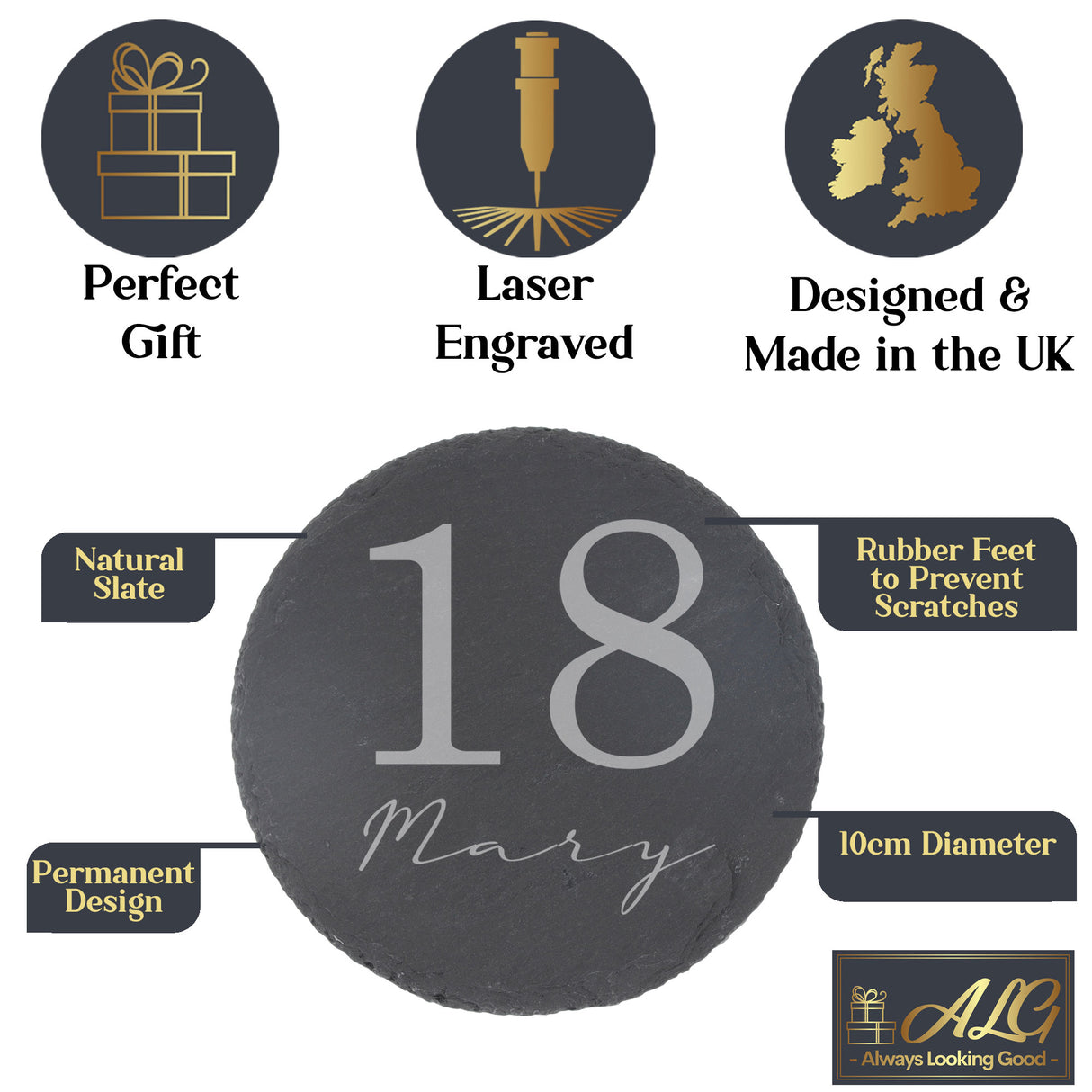 Personalised Whisky Glass with Name & Age – Birthday Gift for Him
